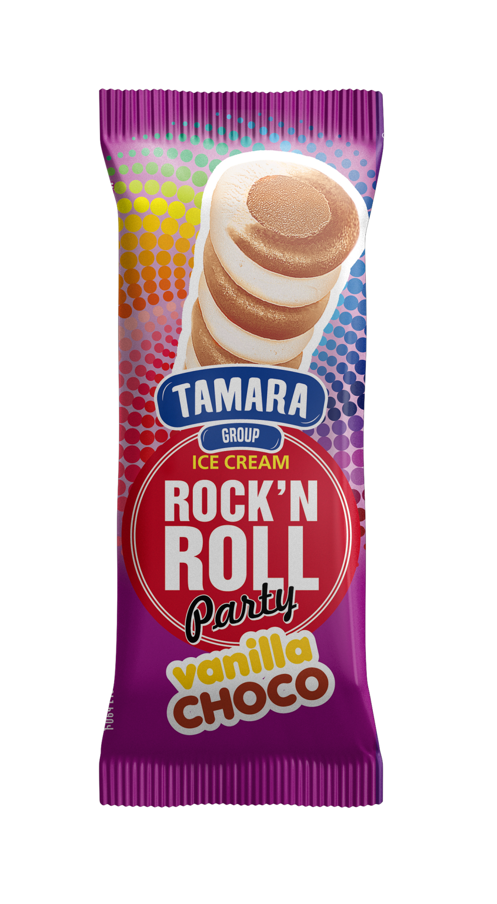 "RocknRoll" ice cream vanilla and chocolate