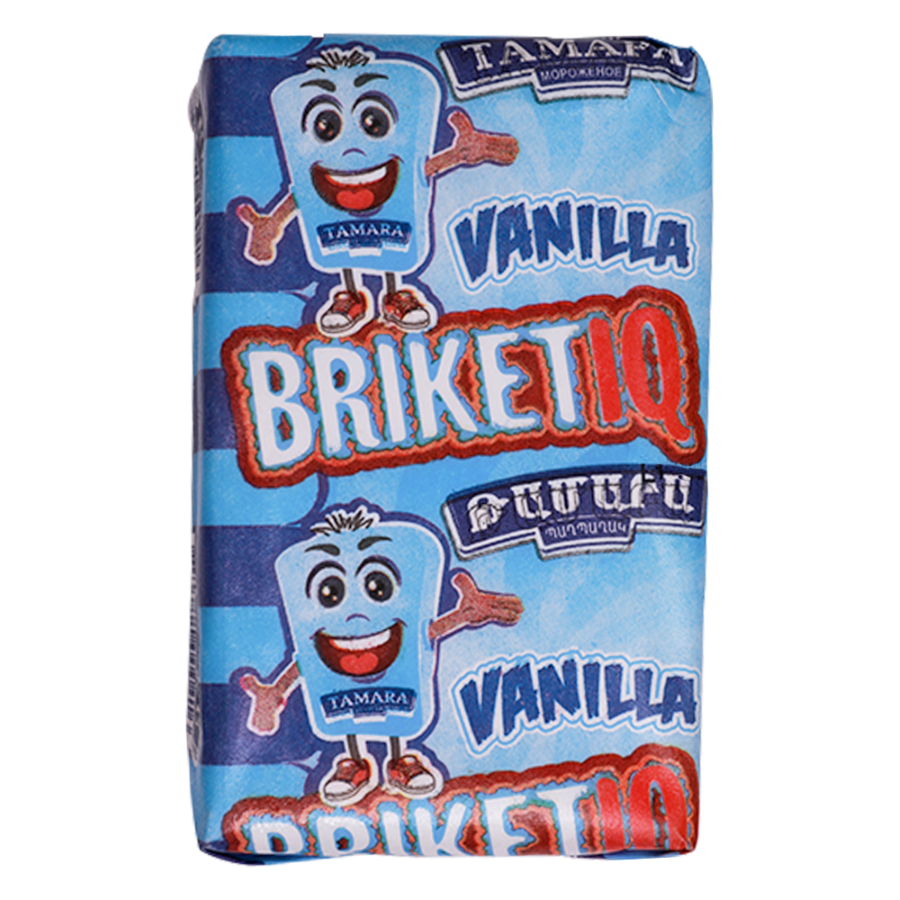 "BRIKETIQ" vanilla ice cream